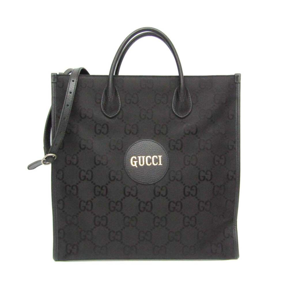 GUCCI Authentic Black Leather Shoulder Bag